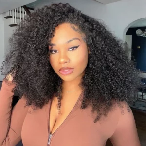 Tinashe hair kinky curly half wig