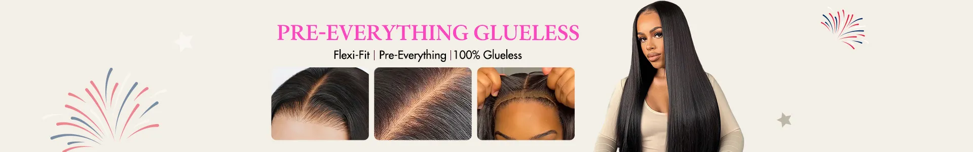 Glueless wig home