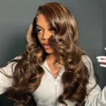 Tinashe hair pull go highlight brown body wave wig (5)