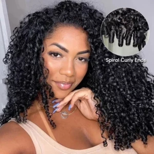 Tinashe hair burmese curly half wig (7)