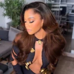 Tinashe hair ombre brown layered loose wave wig (4)