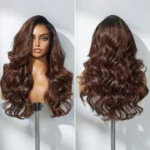 Tinashe hair ombre brown layered loose wave wig (5)