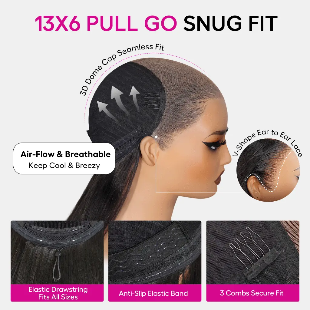 Tinashe hair pull go 13x6 lace wig details 1