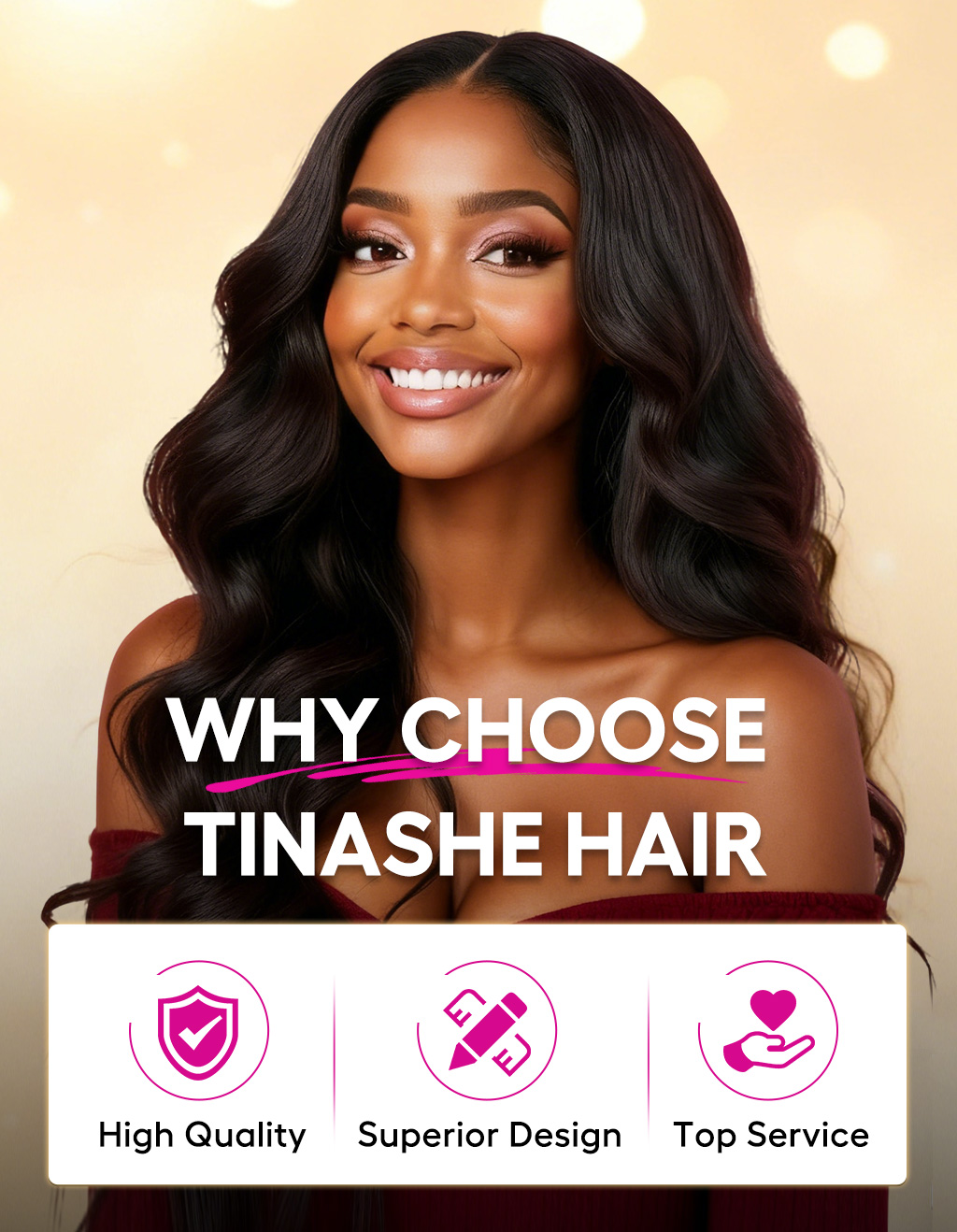 Tinashe premium quality human hair details 1