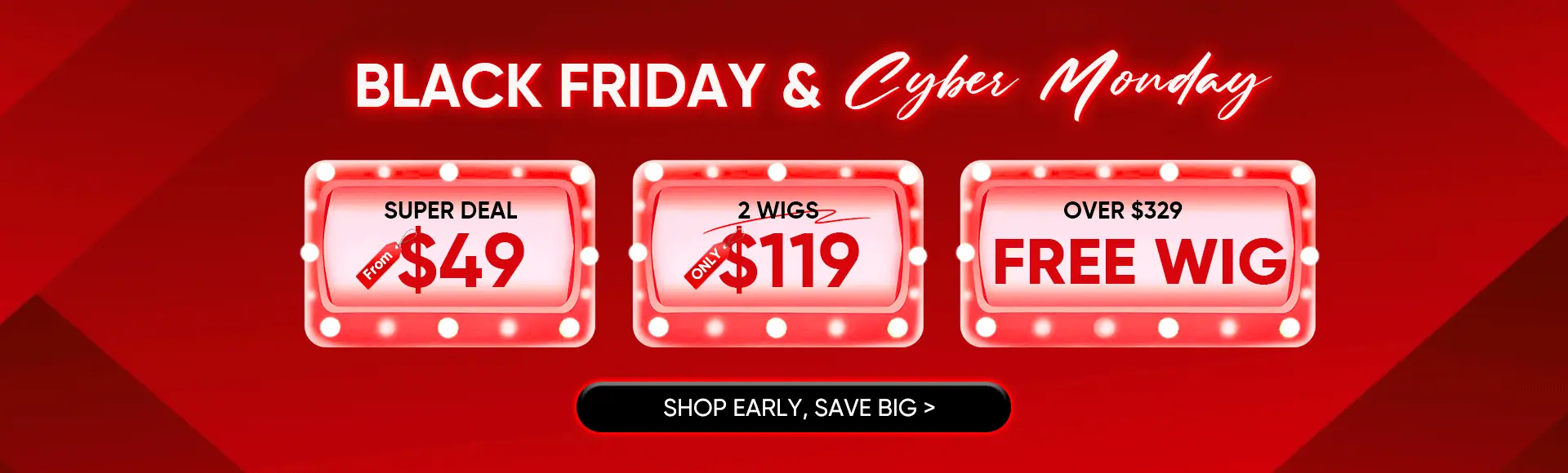 Tinashe hair BFCM page