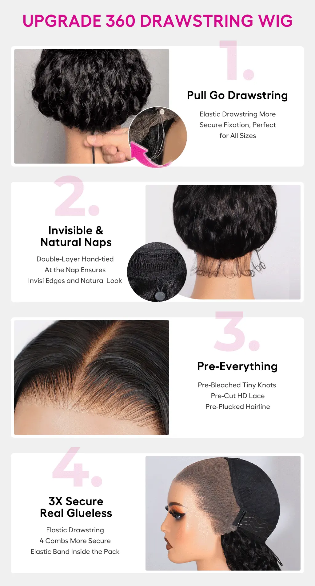 Tinashe hair pull go drawstring 360 wig details (7)