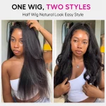 Tinashe hair kinky straight half wig (2)