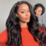 Tinashe hair kinky straight half wig (5)