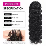 Tinashe hair beach curly crochet hair