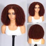 Tinashe hair reddish brown kinky curly bob wig (4)