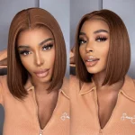 Tinashe hair Toffee brown bob wig (1)
