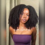 Tinashe hair afro curly half wig 1