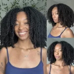 Tinashe hair afro curly half wig (2)