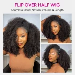Tinashe hair afro curly half wig (6)