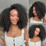 Tinashe hair kinky curly half wig with layers (4)