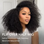 Tinashe hair kinky curly half wig with layers (5)