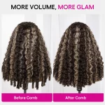 Tinashe hair highlight 1b-22 burmese curly half wig (1)