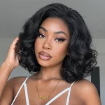 Tinashe hair yaki bouncy loose bob half wig 3
