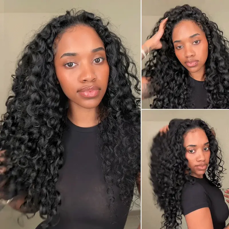 Tinashe Hair Indian Curly half wig (3)