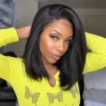 Tinashe Hair yaki straight bob half wig (3)