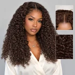 Tinashe hair dark brown burmese curly wig (4)