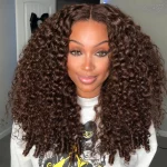 Tinashe hair dark brown burmese curly wig (5)