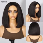 Tinashe hair yaki straight bob half wig